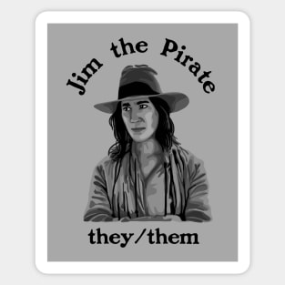 Jim The Pirate (They/Them) - Our Flag Means Death Sticker